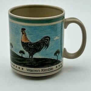 Otagiri Japan Folk Art Farmhouse‎ Rooster Mug Cottagecore Coffee